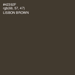#42392F - Lisbon Brown Color Image
